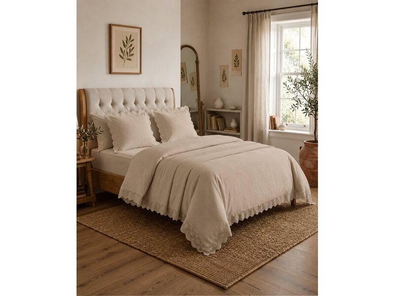 iSleep iSleep Dekbedovertrek Claire (Taupe)