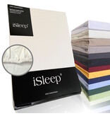 iSleep iSleep Hoeslaken Perkal Katoen (Crème)