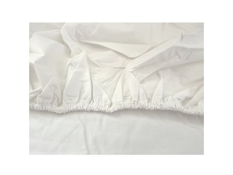 iSleep iSleep Hoeslaken Perkal Katoen (Crème)