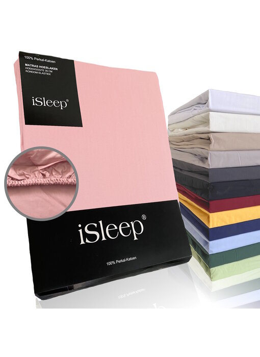 iSleep Perkal Katoen (Oud Roze)