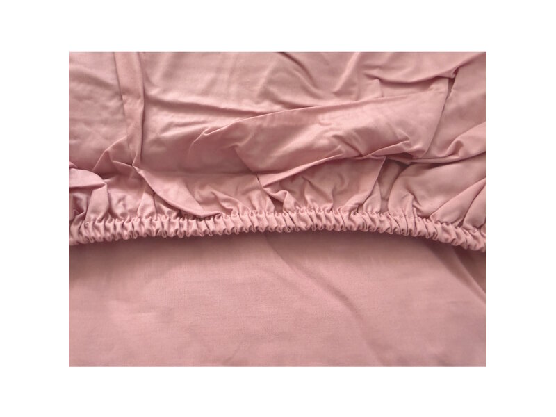iSleep iSleep Hoeslaken Perkal Katoen (Oud Roze)