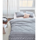 At Home At Home Flanel dekbedovertrek Wools (Light Grey)
