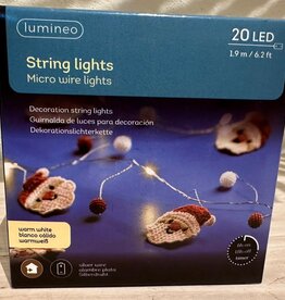 Lichterkette String Weihnachtsmann 1,90m - 20 LED'S