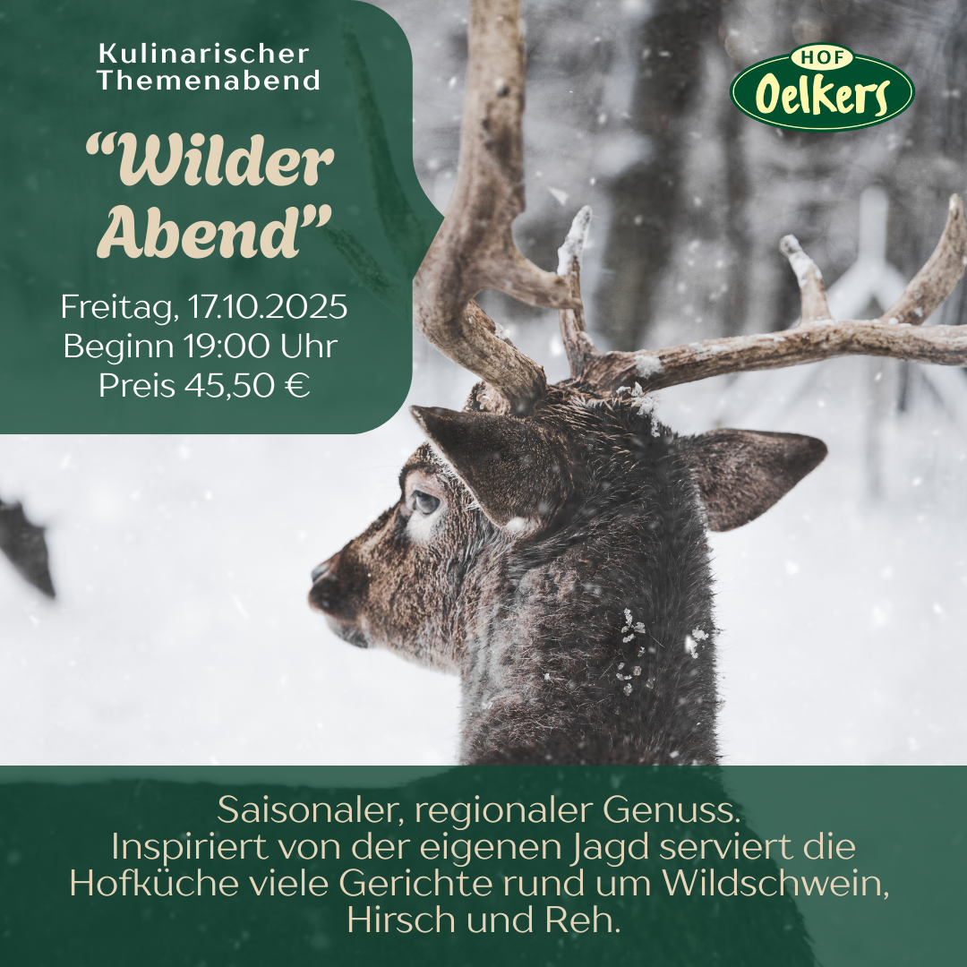 Kulinarischer Themenabend: Wildbuffet - 17.10.2025