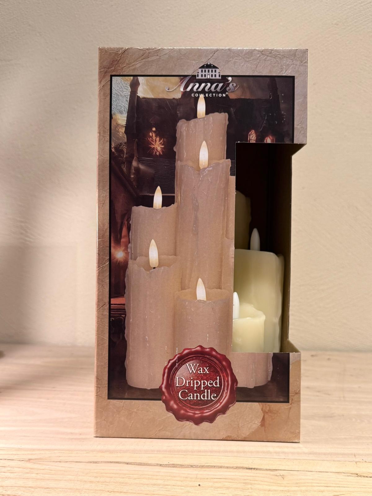 Wax Dripped Candle 7 Kerzen