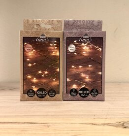 Lichterkette Draht Kupfer 100 LED's