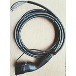 Kabel laadpunt  5 m 1 fase  type 2