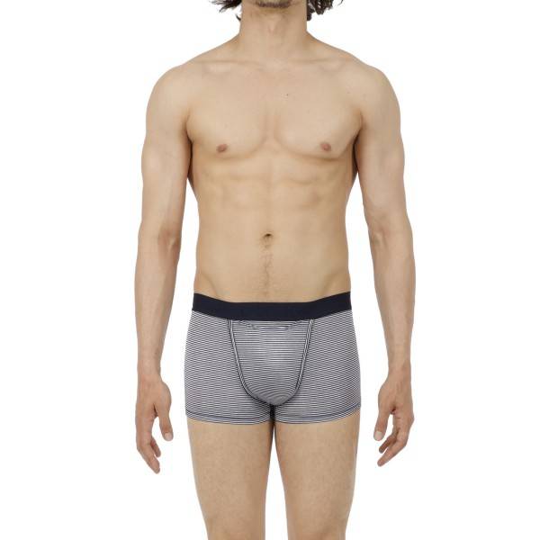 Boxer Simon HO1 navy - HOM : sale of Boxer shorts, Shorty for men H