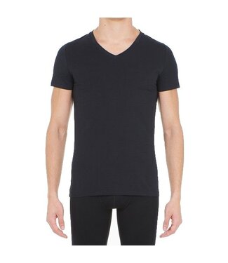 HOM Supreme Cotton Tee-Shirt V-Neck Black