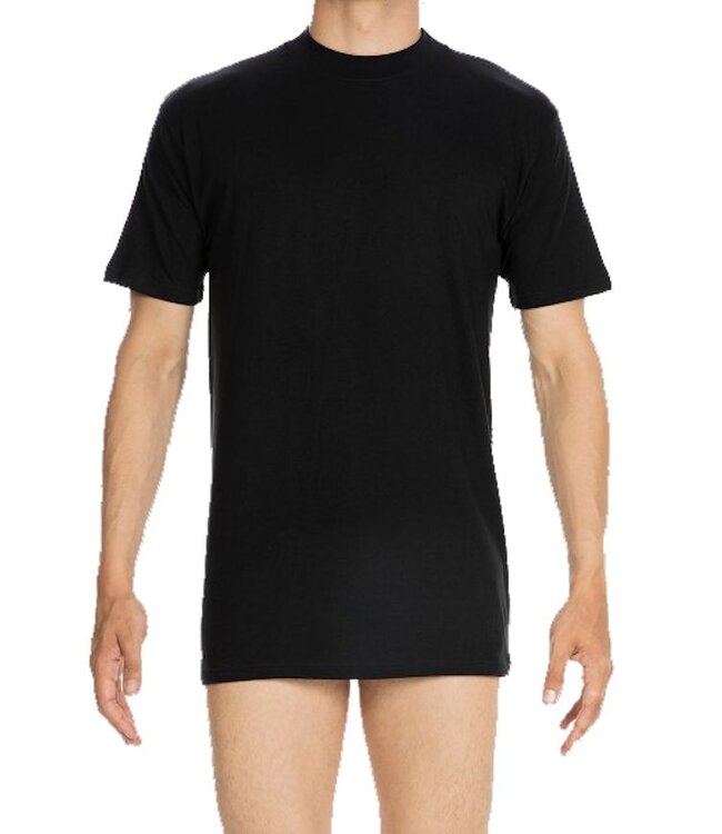 HOM Harro New Tee-Shirt Crew-Neck Black Combination