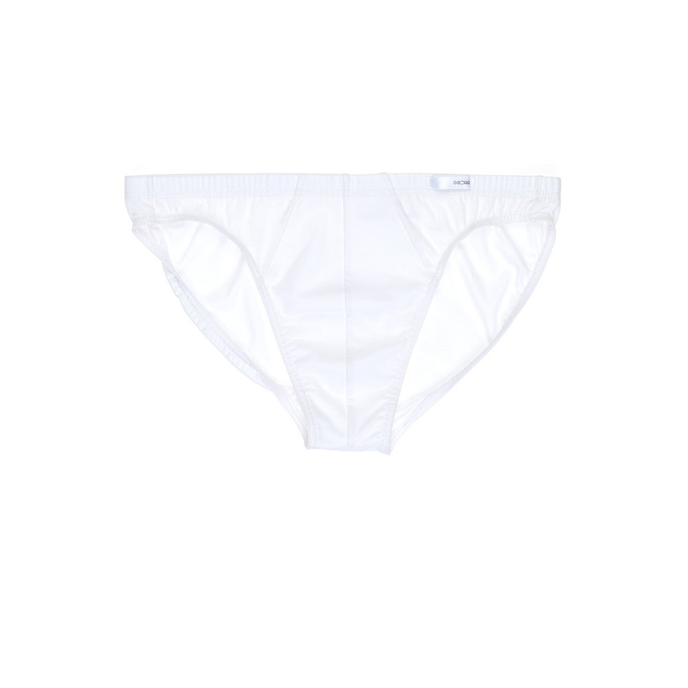HOM Men's Premium Cotton Comfort Micro Briefs 359699, White, Small at   Men's Clothing store