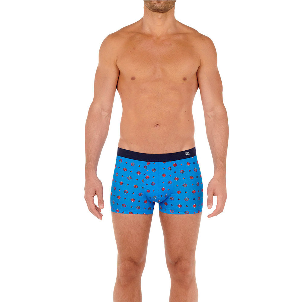 HOM Sugiton Comfort Boxer Briefs Blue Print - HOM-Shop.com