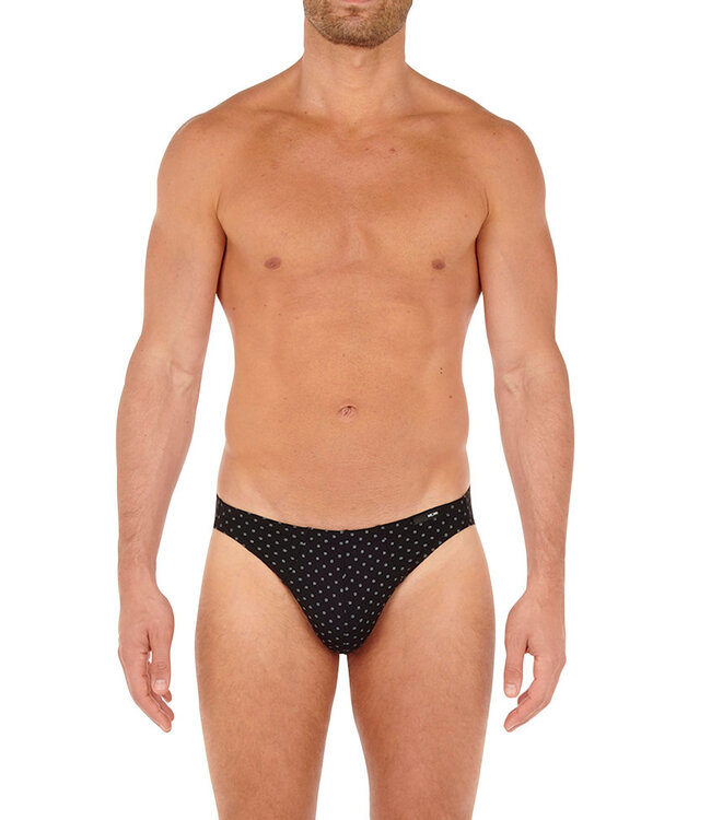 HOM Max Comfort Micro Briefs Black Print