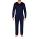 HOM Cocooning Long Sleeve Shirt V-Neck Navy HOM Cocooning Long Sleeve Shirt V-Neck Navy