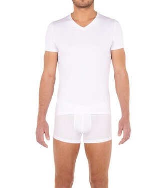 HOM Tencel Soft T-Shirt V-Neck White
