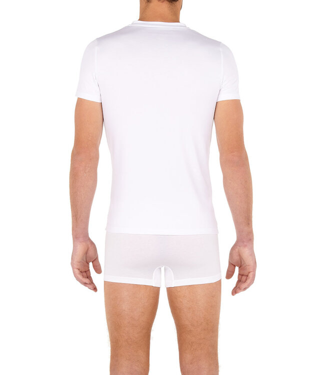HOM Tencel Soft T-Shirt V-Neck White