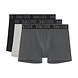 HOM Patrick #2 Long Boxer Briefs 3P Black Grey Grey-Melange HOM Patrick #2 Long Boxer Briefs 3P Black Grey Grey-Melange