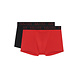 HOM Boxerlines #2 Boxer Briefs HO1 2P Black Red HOM Boxerlines #2 Boxer Briefs HO1 2P Black Red