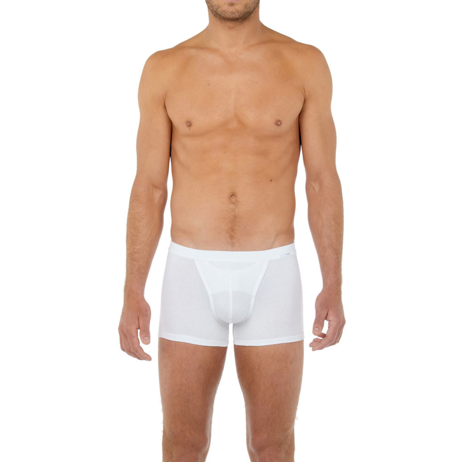 Underworks Cotton Spandex Boxers - White - S