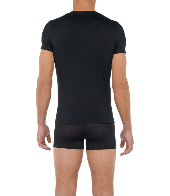 HOM Tencel Soft T-Shirt V-Neck Black