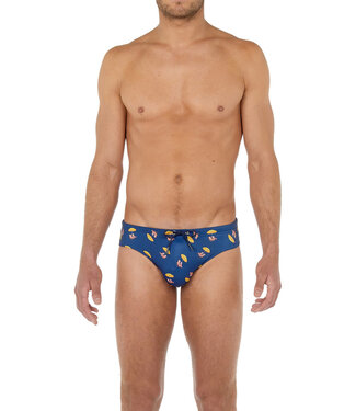 HOM Marcelo Swim Mini Briefs Navy-Print