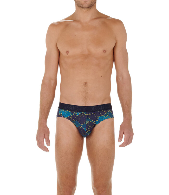 HOM Lino Mini Briefs Navy-Print