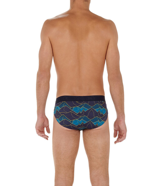 HOM Lino Mini Briefs Navy-Print