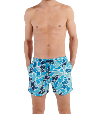 HOM Alain Beach Boxer Blue-Print