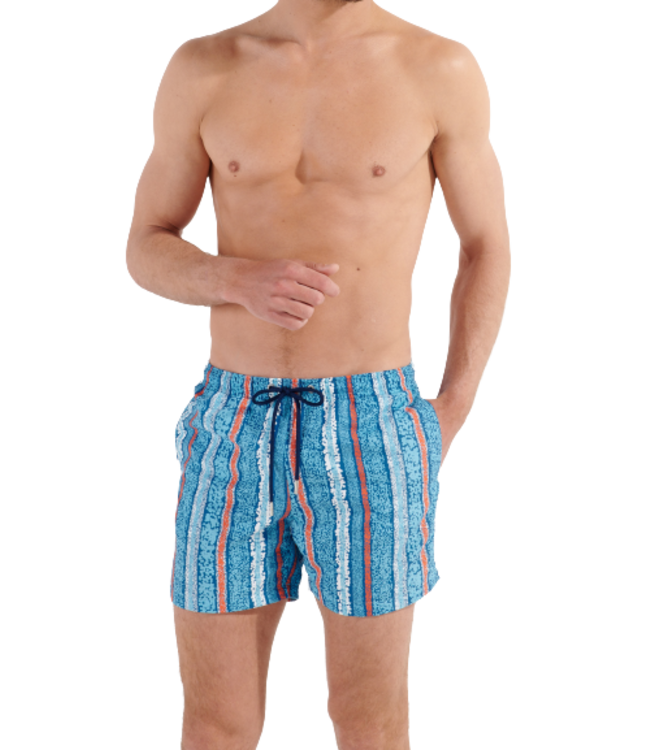 HOM Harrisson Beach Boxer Turquoise-Print