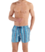 HOM Harrisson Beach Boxer Turquoise-Print