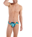 HOM Dino Swim Mini Briefs Turquoise-Print
