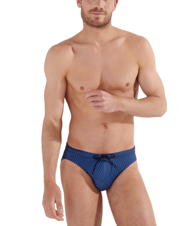HOM Morny Swim Mini Briefs Navy-Print