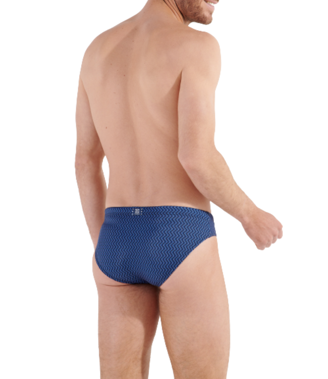 HOM Morny Swim Mini Briefs Navy-Print