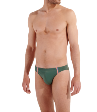 HOM Nautical Cup Swim Micro Briefs Khaki