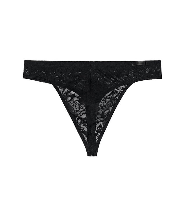 HOM Free Cut Lace G-String Black (Pre-order January 2026)