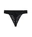 HOM Free Cut Lace G-String Black