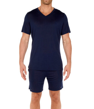 HOM Cocooning Tee-Shirt V-Neck Navy