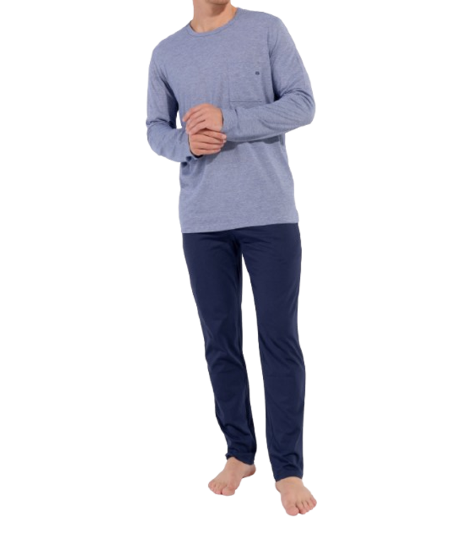 HOM Modal Comfort Long Pyjama Navy