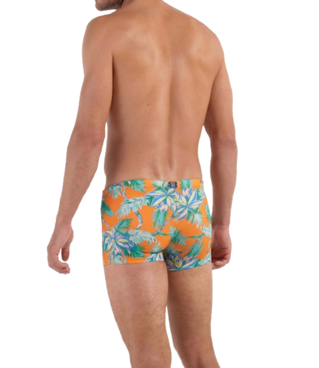 HOM Gigaro Swim Shorts Orange Print