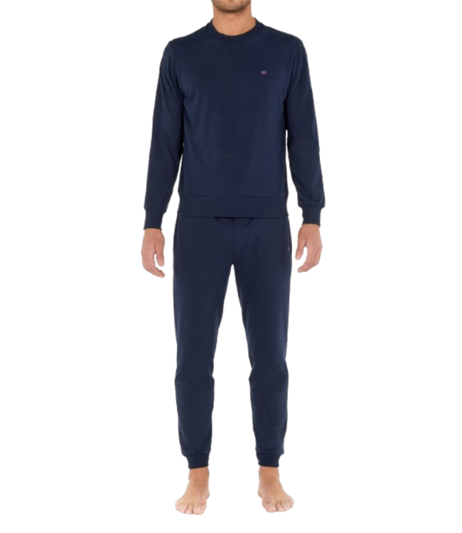 HOM Sport Lounge Crew Neck Sweat-Shirt Navy