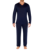 HOM Cocooning Long Sleeve Shirt V-Neck Navy