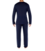 HOM Cocooning Long Sleeve Shirt V-Neck Navy