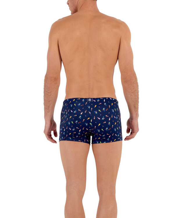 HOM Summer Swim Shorts Navy Print