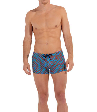 HOM Anglet Swim Shorts Turquoise Print