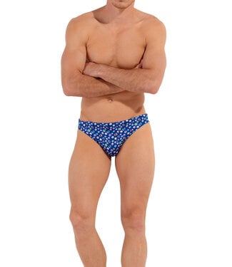 HOM Socoa Swim Micro Briefs Navy Print