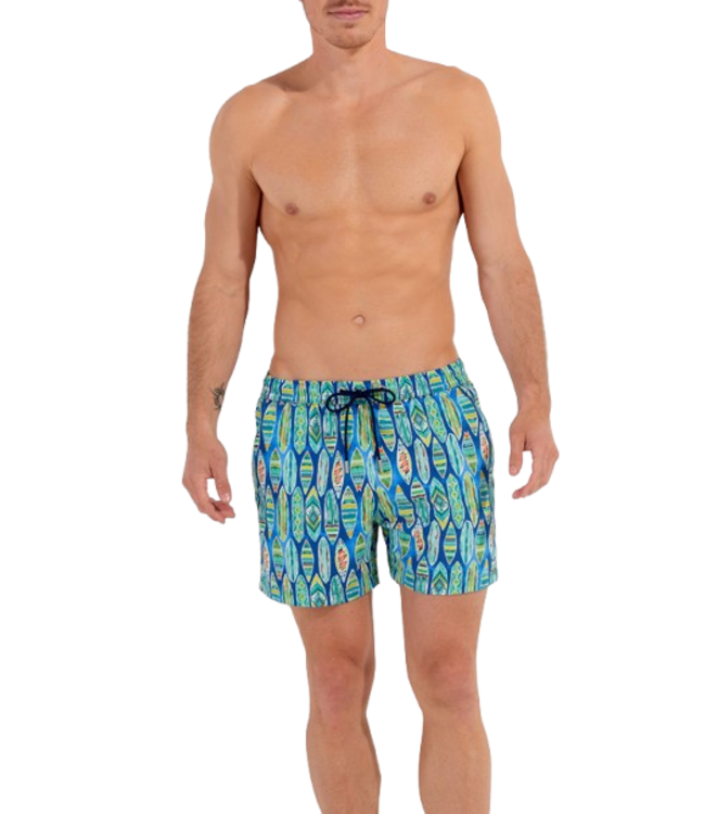 HOM Marbella Beach Boxer Blue Print