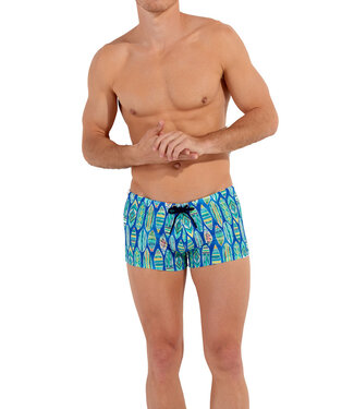 HOM Marbella Swim Shorts Blue Print