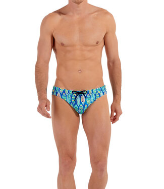 HOM Marbella Swim Mini Briefs Blue Print