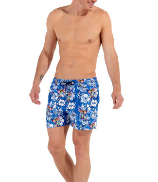 HOM Colibris Beach Boxer Blue Print