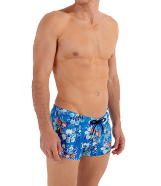 HOM Colibris Swim Shorts Blue Print